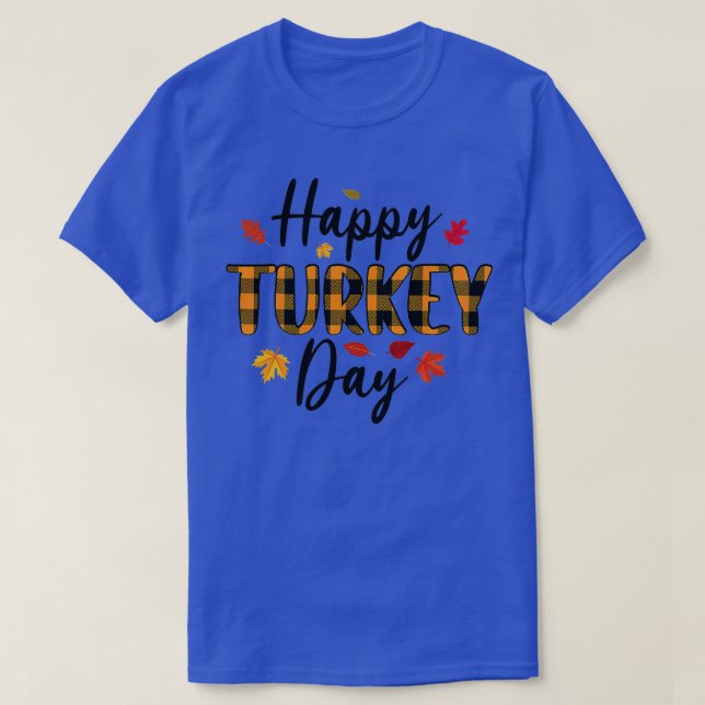 Thanksgiving Family Pyjamas Matching Sets Happy Tu T-Shirt (Design Front)