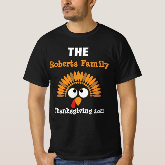  Thanksgiving Family Reunion Colourful Matching T- T-Shirt (Front)