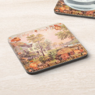 Thanksgiving Farmers Home Harvest Coaster
