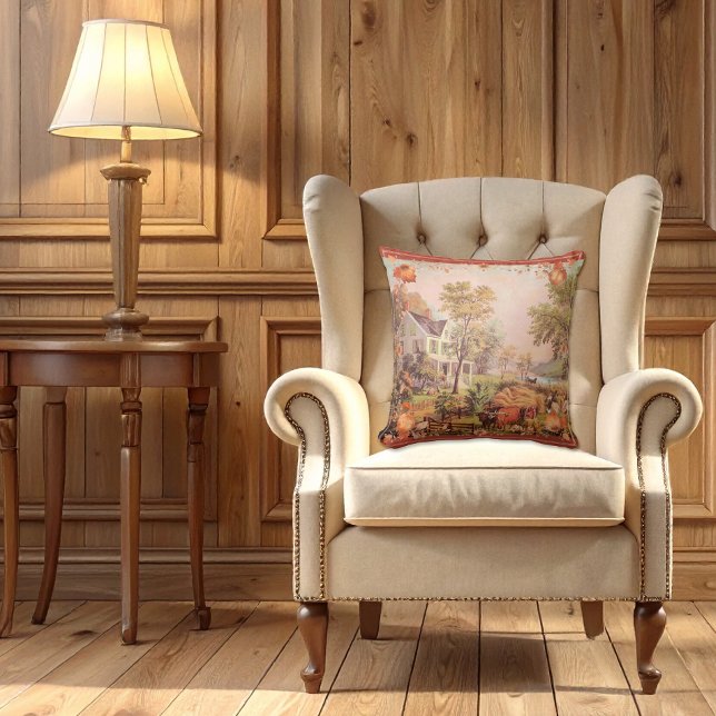 Thanksgiving Farmers Home Harvest  Cushion (Creator Uploaded)