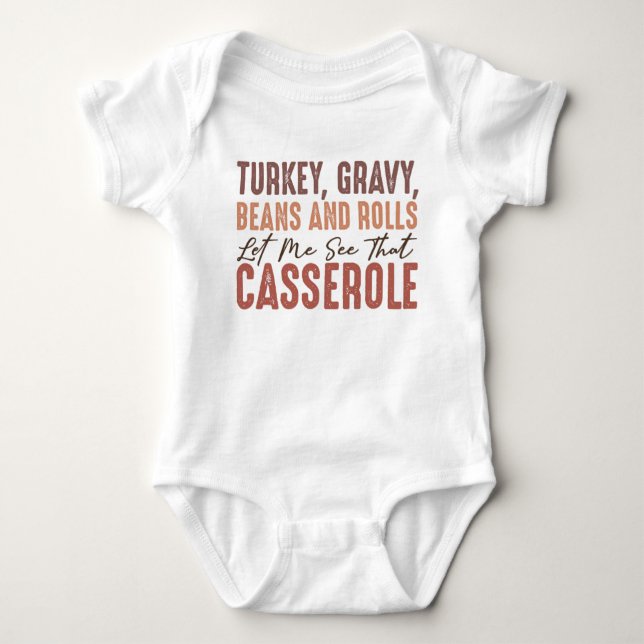 Thanksgiving Feast Baby Bodysuit (Front)