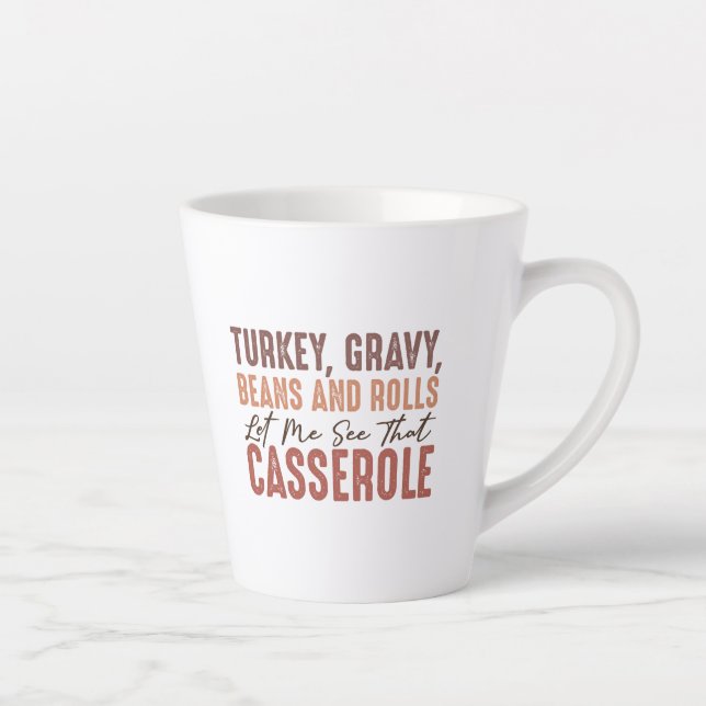 Thanksgiving Feast Latte Mug (Right)