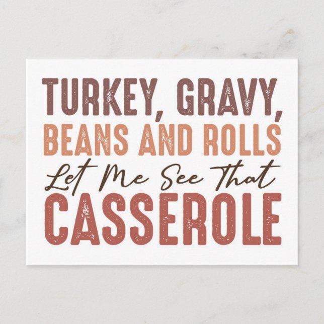 Thanksgiving Feast Postcard (Front)