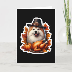 Thanksgiving Finnish Lapphund Dog Owner Mom Dad Lo Card