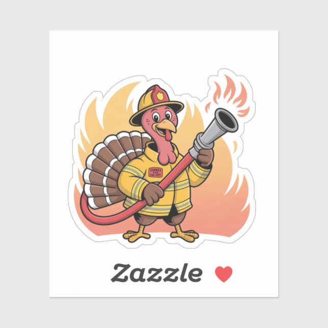 Thanksgiving Firefighter Turkey First Fire Rescue (Sheet)