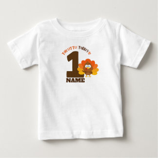 thanksgiving First birthday shirt little turkey
