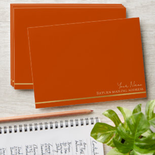 Thanksgiving Florals Rustic Holiday Envelope