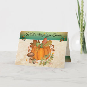 Thanksgiving Folded Greeting Card
