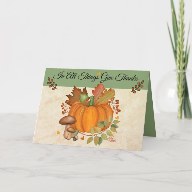 Thanksgiving Folded Greeting Card (Front)