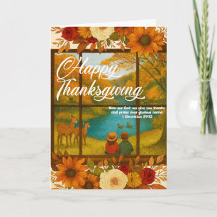 Thanksgiving Folded Greeting Card