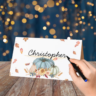 Thanksgiving Folded Place Card