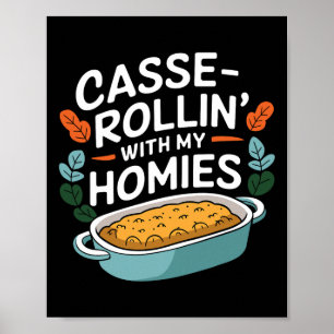 Thanksgiving Foods Matching Ce Rollin With My Homi Poster