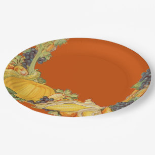 Thanksgiving Foods Paper Plate