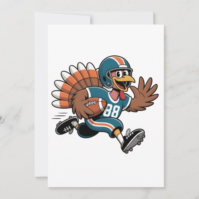 Thanksgiving Football Turkey Fantasy Football Announcement (Front)