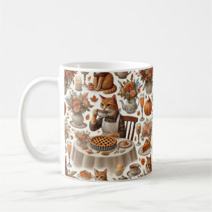 Thanksgiving for Cat Lovers Coffee Mug