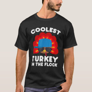 Thanksgiving For Kids Toddlers Coolest Turkey T-Shirt