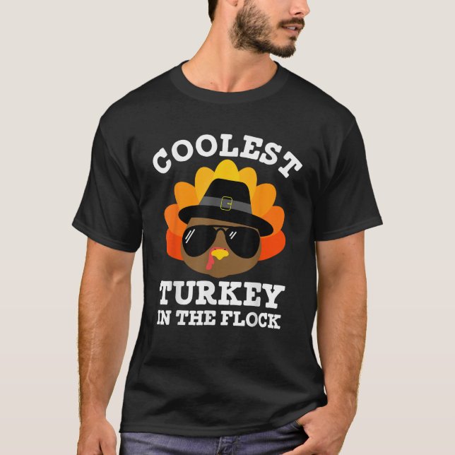 Thanksgiving for Men Boys Toddler Kids Coolest Tur T-Shirt (Front)