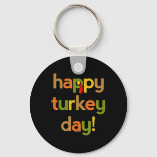 Thanksgiving for Men Women Happy Turkey Day Fall Key Ring