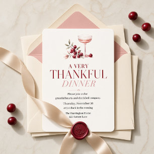 Thanksgiving & Friendsgiving Dinner Invitation