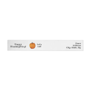 Thanksgiving Friendsgiving Lets eat Wrap Around Label