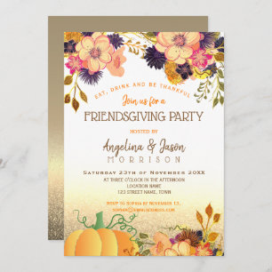 Thanksgiving Friendsgiving Party Invitation