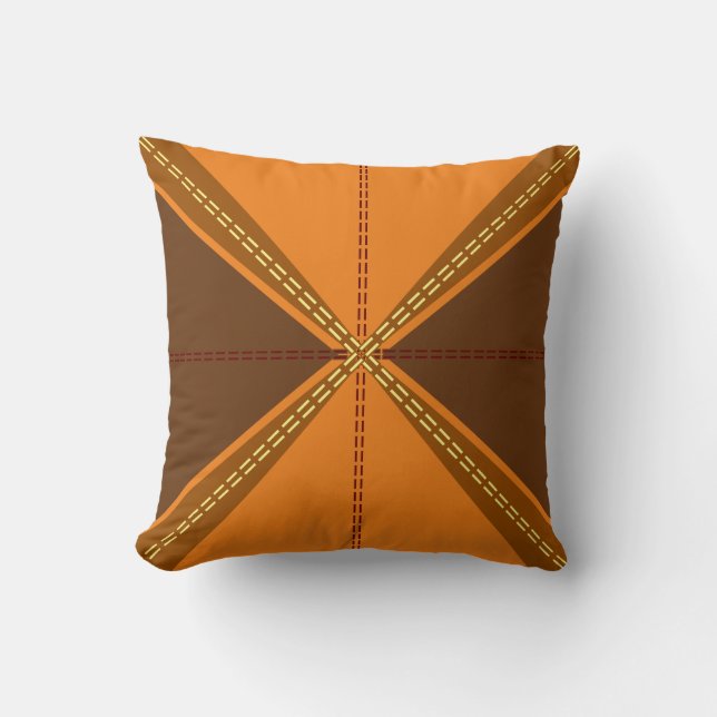 Thanksgiving Fun With Triangles & Dashes Cushion (Front)