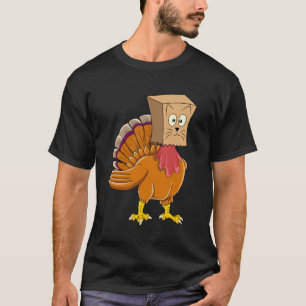 Thanksgiving Funny Fake Cat Thanksgiving Turkey T-Shirt