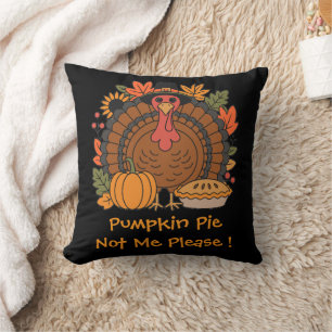 Thanksgiving, Funny Turkey Chef, Gobble, Modern T Cushion