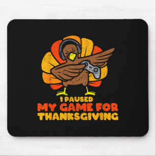 Thanksgiving Gamer Turkey Video Game Lovers Kids B Mouse Pad