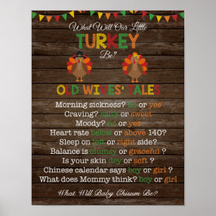 Thanksgiving Gender Reveal Old Wives' Tales Poster