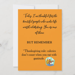THANKSGIVING GIFT CARD