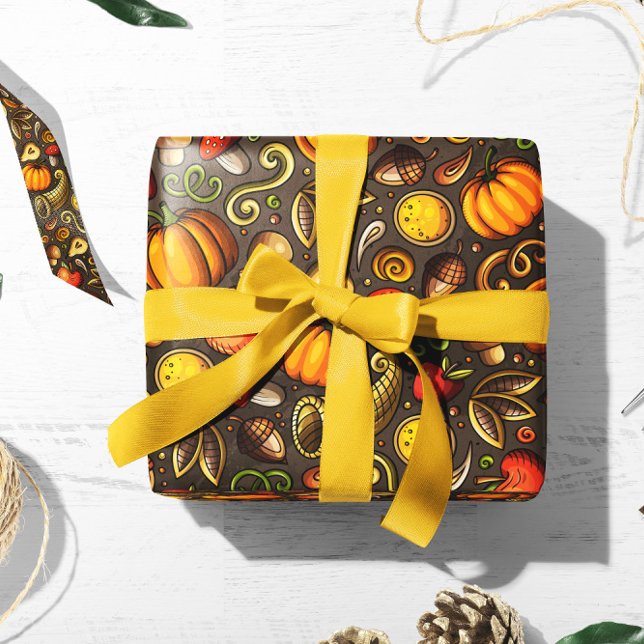 Thanksgiving Gift Wrap | Autumn Gift Wrap Paper (Creator Uploaded)