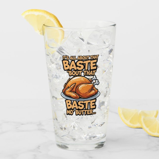 Thanksgiving Glass Cup (Front Ice)