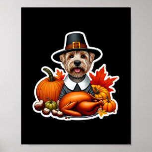 Thanksgiving Glen Of Imaal Terrier Dog Owner Mom D Poster