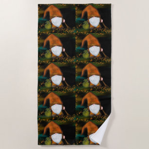 THANKSGIVING GNOME BEACH TOWEL