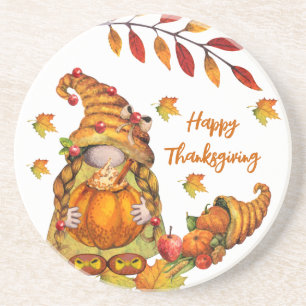 Thanksgiving Gnome  Coaster