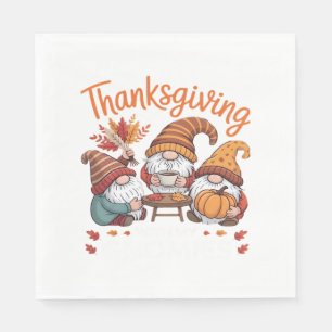 Thanksgiving Gnome Fall Leopard Turkey Essential T Napkin