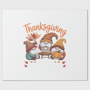 Thanksgiving Gnome Fall Leopard Turkey Essential T Wrapping Paper