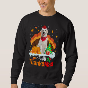 Thanksgiving Golden Retriever Happy Christmas Than Sweatshirt