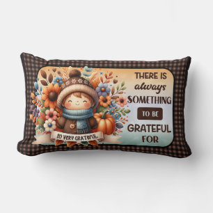Thanksgiving Grateful Lumbar Pillow