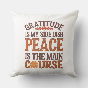 Thanksgiving Gratitude & Peace Custom  Cushion