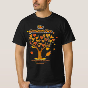 Thanksgiving Gratitude Tree Men's Value T-Shirt