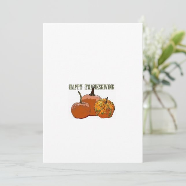 Thanksgiving Greeting Card (Standing Front)