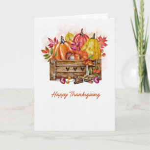 Thanksgiving Greeting Card - Optional Photo