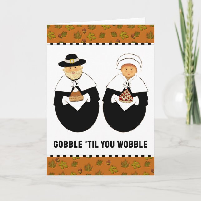 Thanksgiving Greeting Holiday Card (Front)
