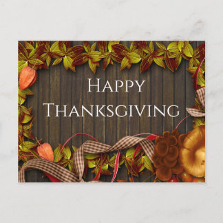Thanksgiving Greeting Postcard