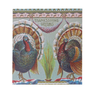 Thanksgiving Greetings 1906 Notepad