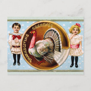 Thanksgiving Greetings Holiday Postcard