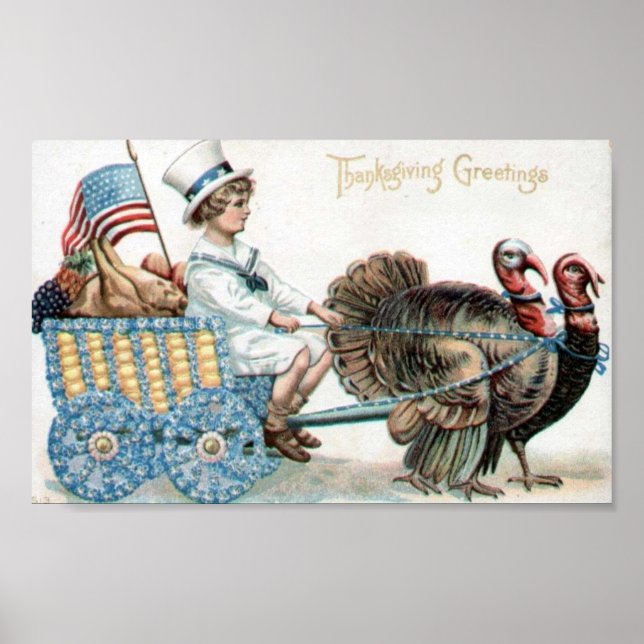 Thanksgiving Greetings Poster (Front)