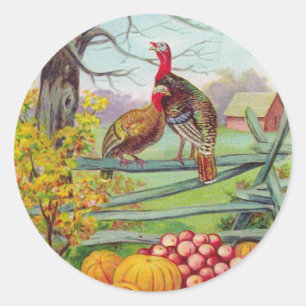 "Thanksgiving Greetings" Sticker